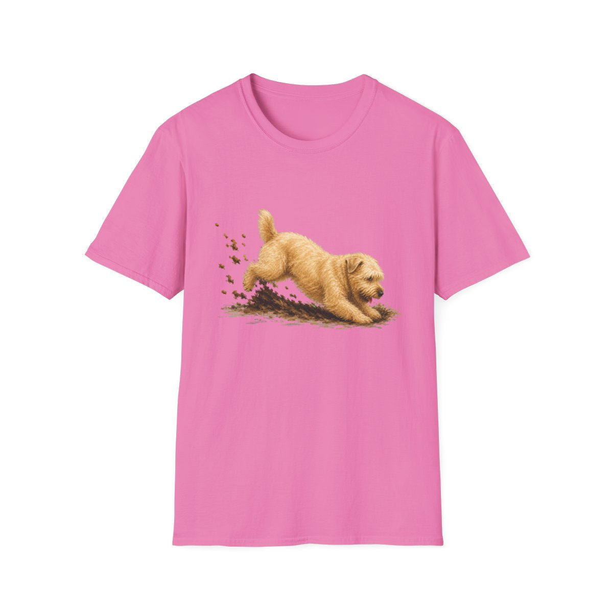 Soft Coated Wheaten Terrier Excavating Mode On Tee