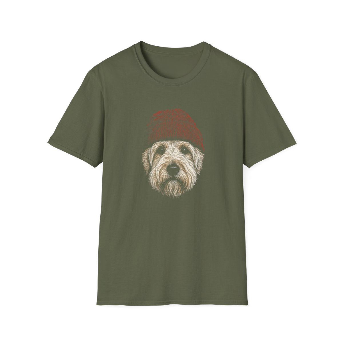 Soft Coated Wheaten Terrier In Beanie Tee