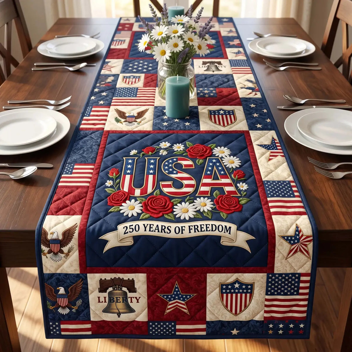 Sovereign Soul Quilted Table Runner