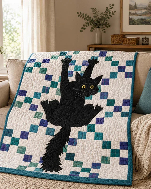 Spicy Floof Quilt Blanket - Quilted Blanket by Wild and Way