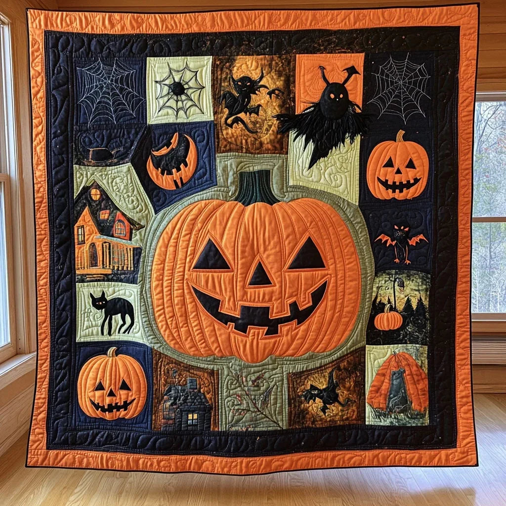 Spooky Sampler Quilt Blanket