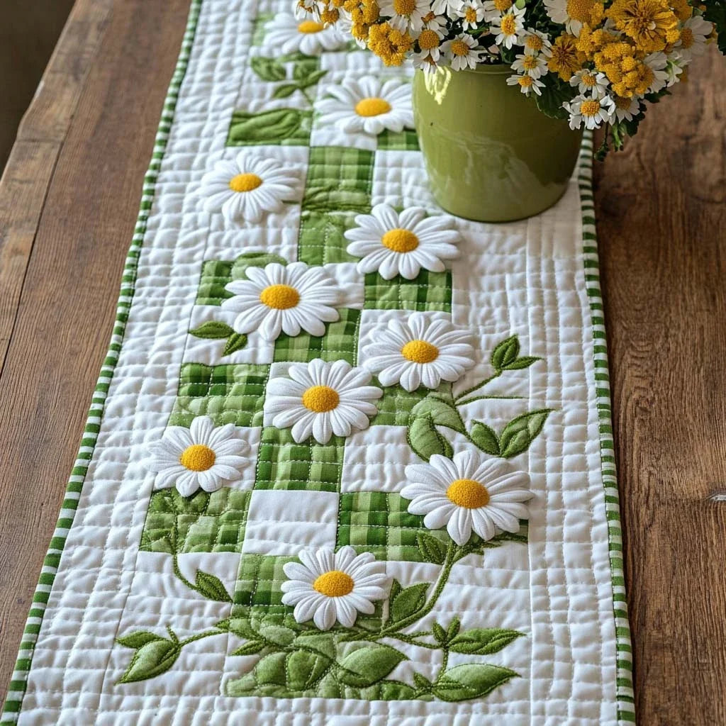 Spring Melody Quilted Table Runner