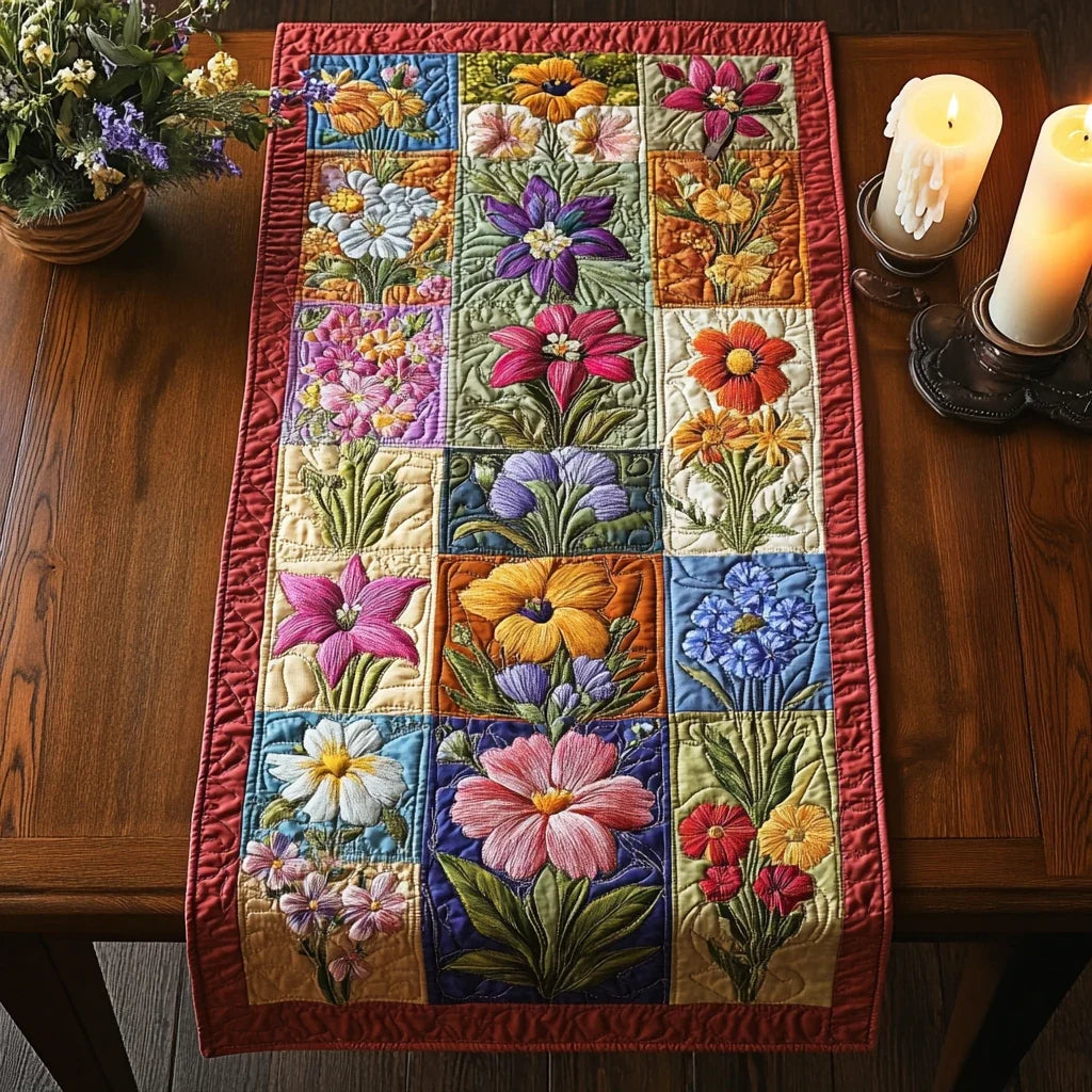 Spring Whisper Quilted Table Runner