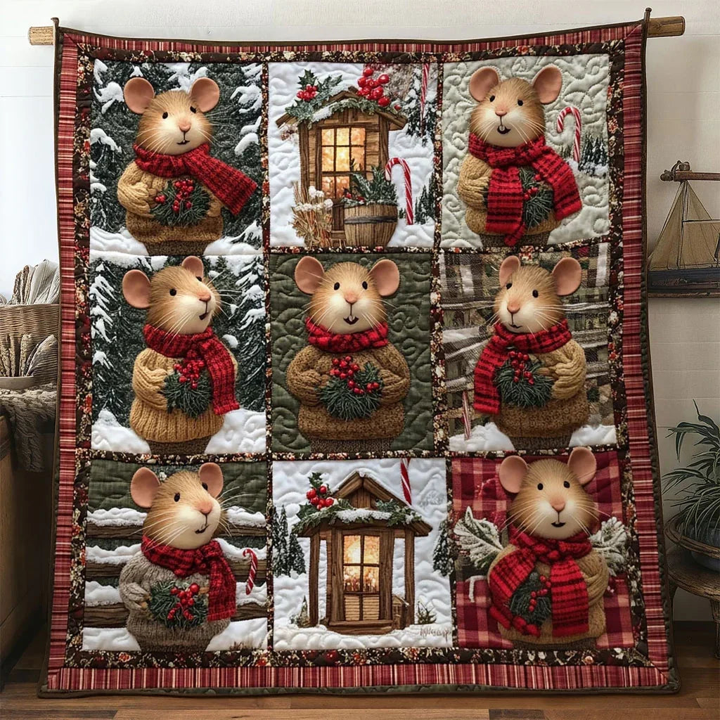 Star Glow Mouse Quilt Blanket