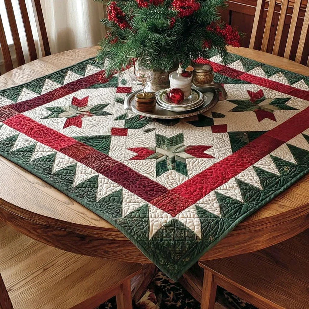 Star of Wonder Quilted Table Topper