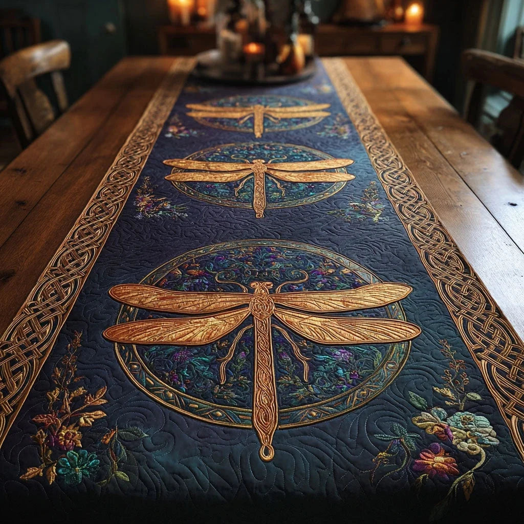Starlit Meadow Quilted Table Runner