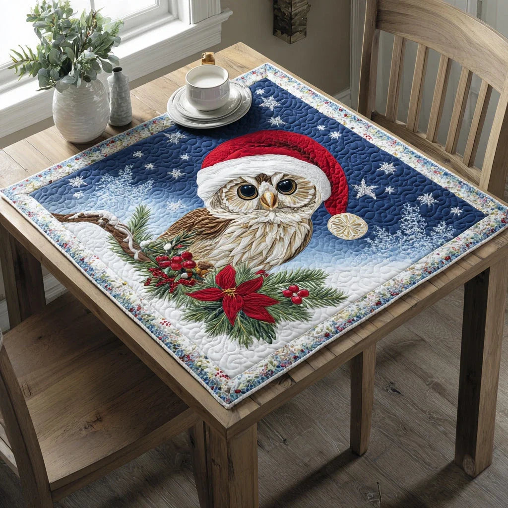Starry Night Owl Table Topper