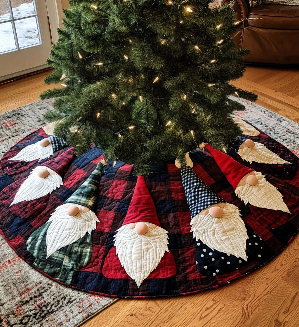 Stocking Stuffer Snug Quilted Christmas Tree Skirt