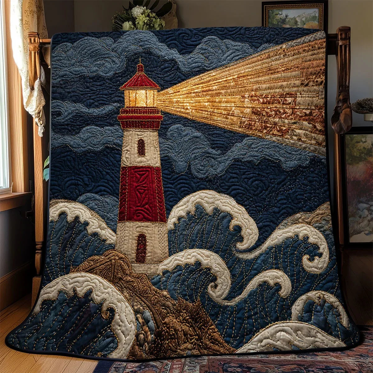 Stormwatch Light Quilt Blanket