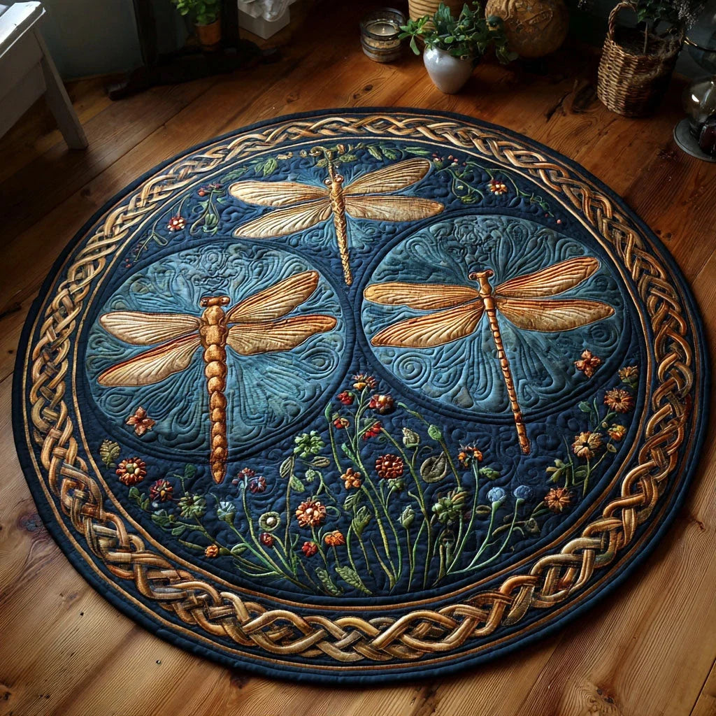 Summer Dance Quilted Round Mat