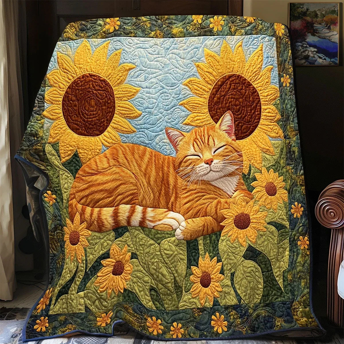 Sunflower Nap Quilt Blanket