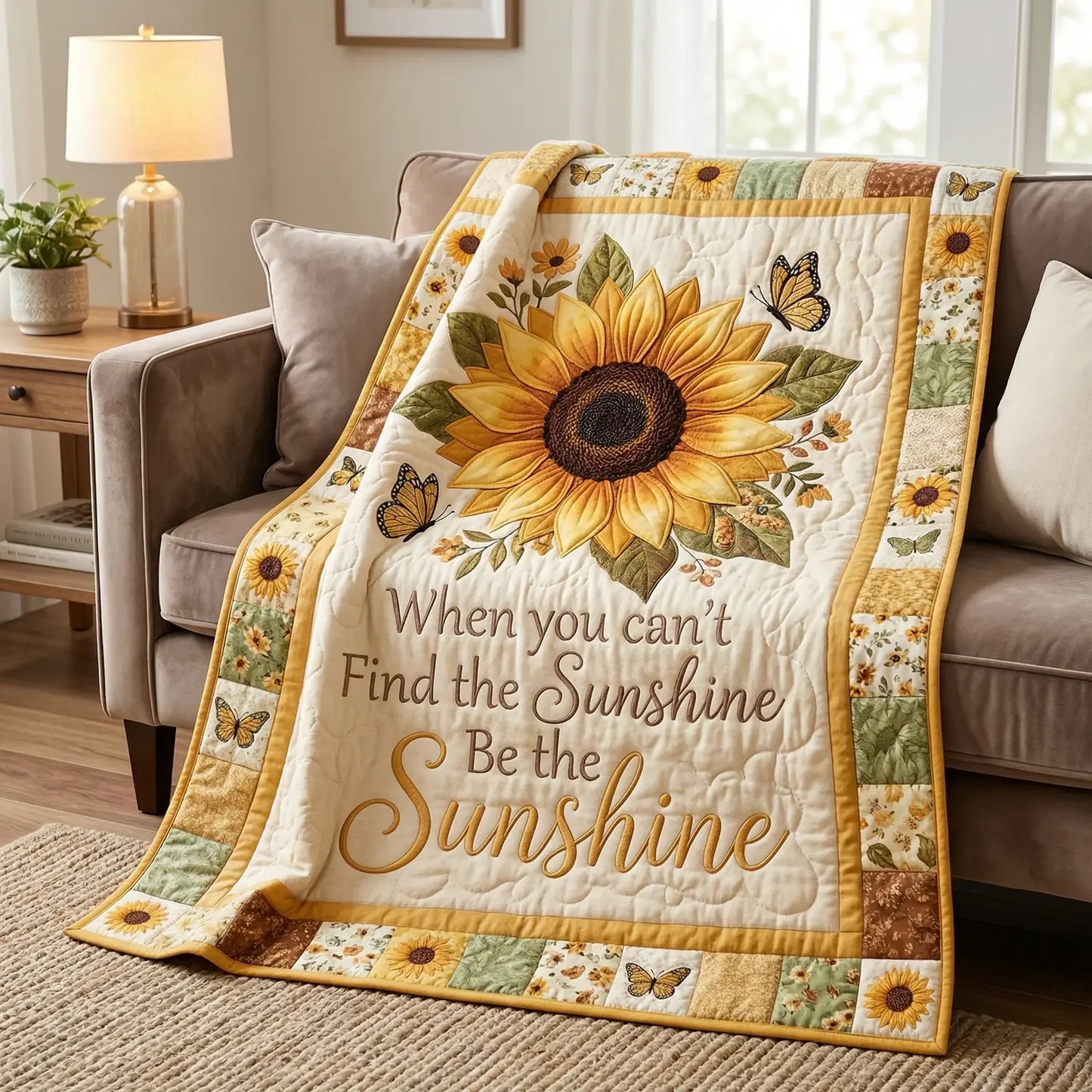 Sunflower Sunshine Quilt Blanket