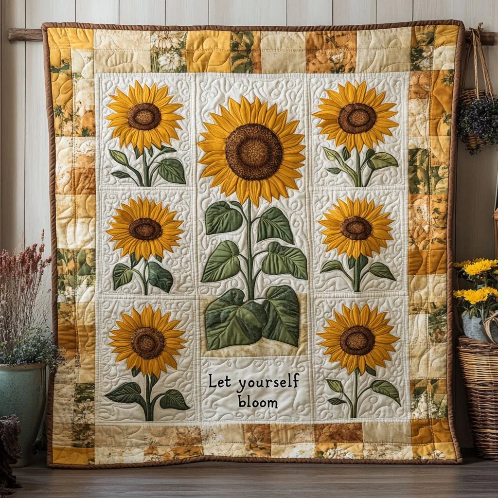 Sunny Harvest Quilt Blanket