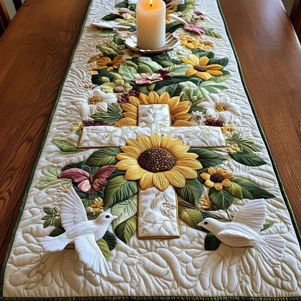 Sunny Path Quilted Table Runner