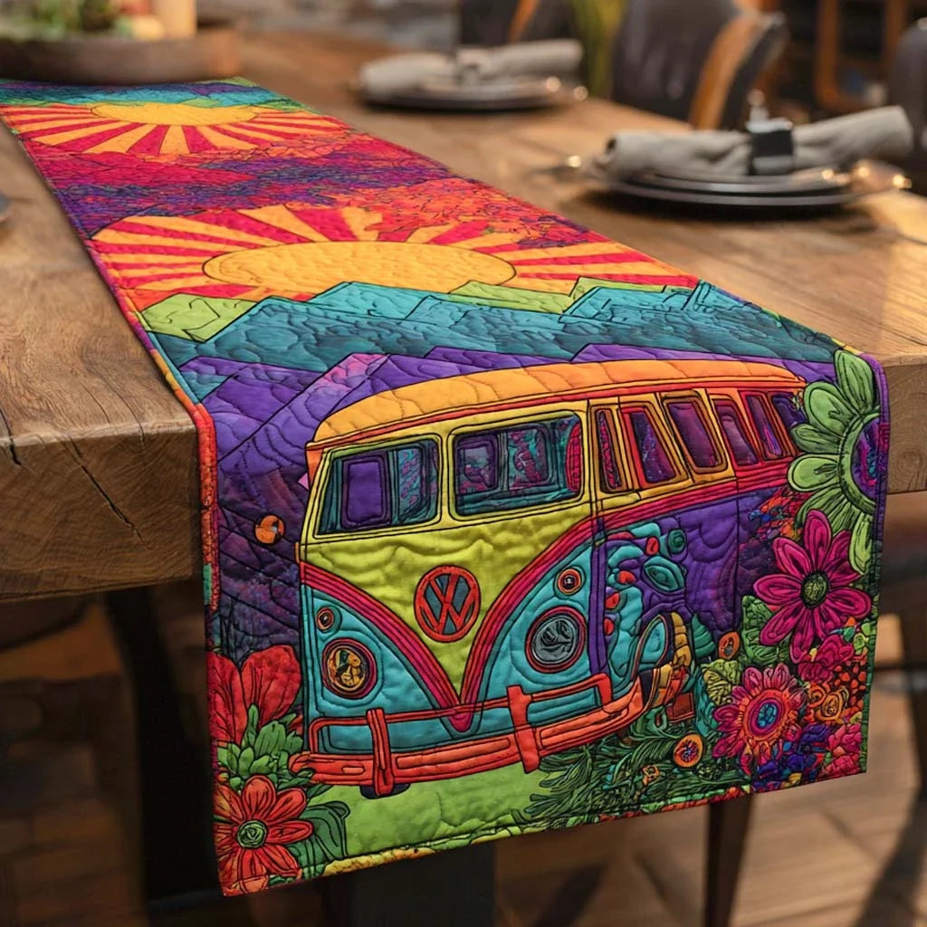 Sunset Ride Quilted Table Runner