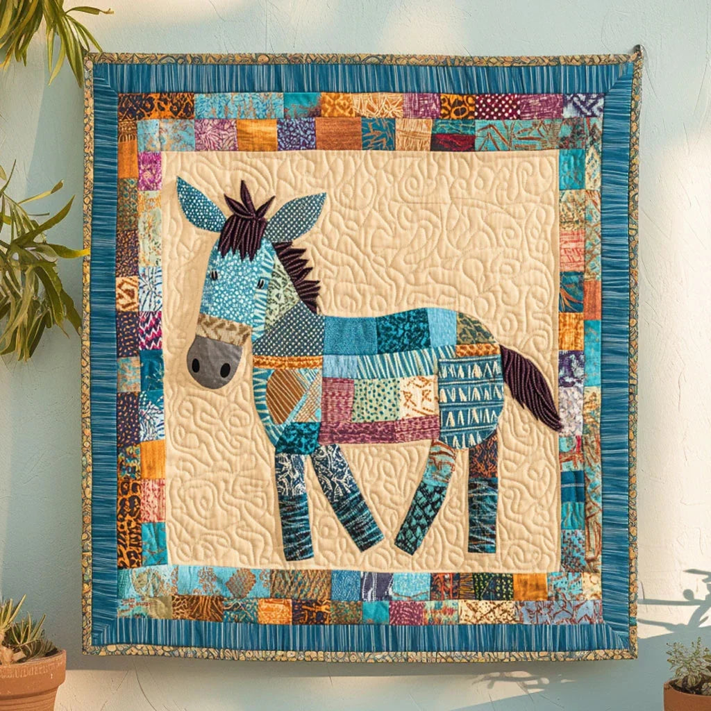Sunshine Donkey Quilt Blanket