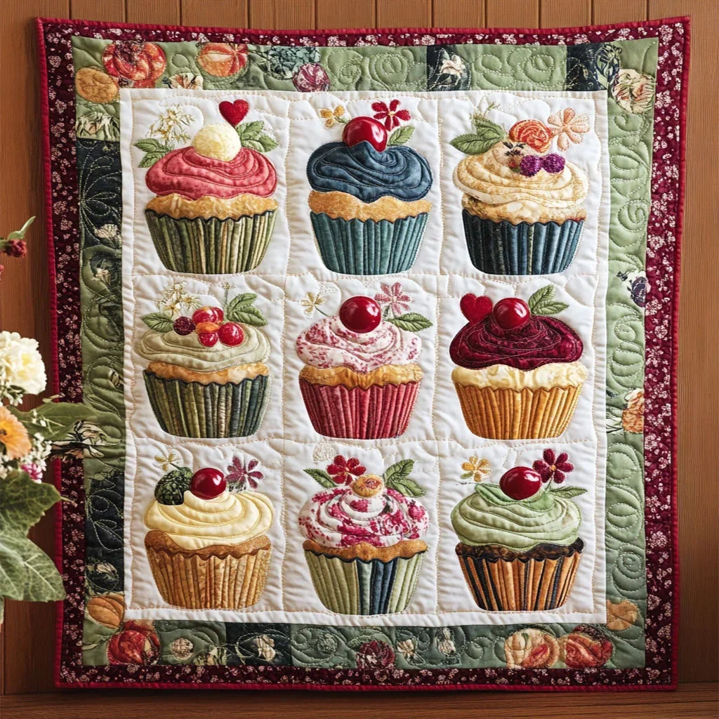 Sweet Cupcake Quilt Blanket