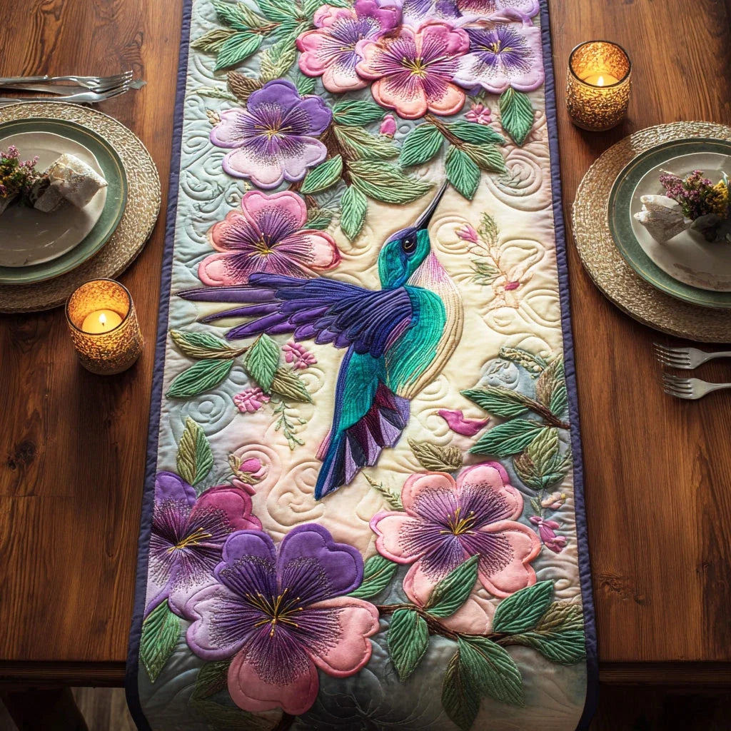 Sweet Nectar Journey Quilted Table Runner