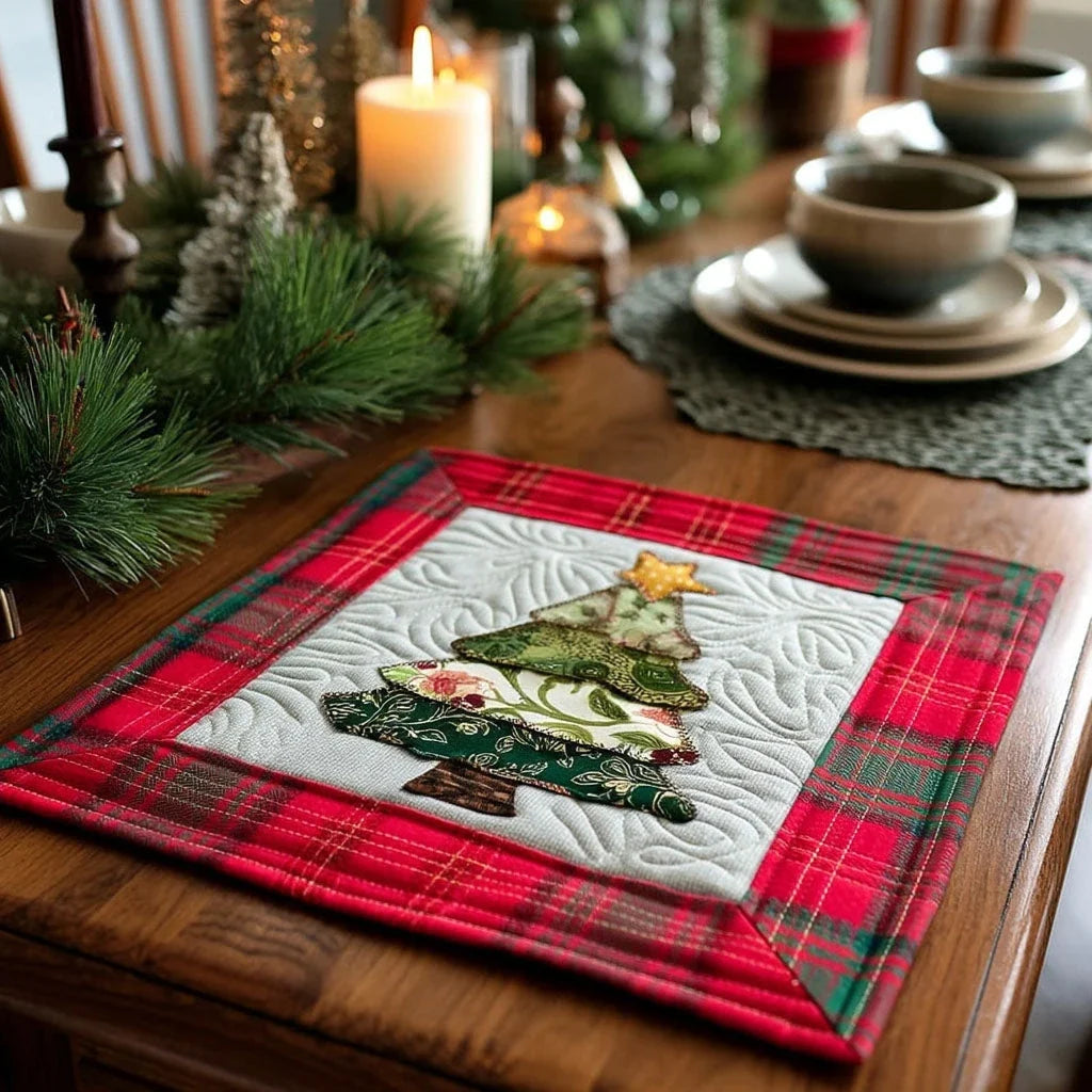 Tartan Melody Quilted Table Topper
