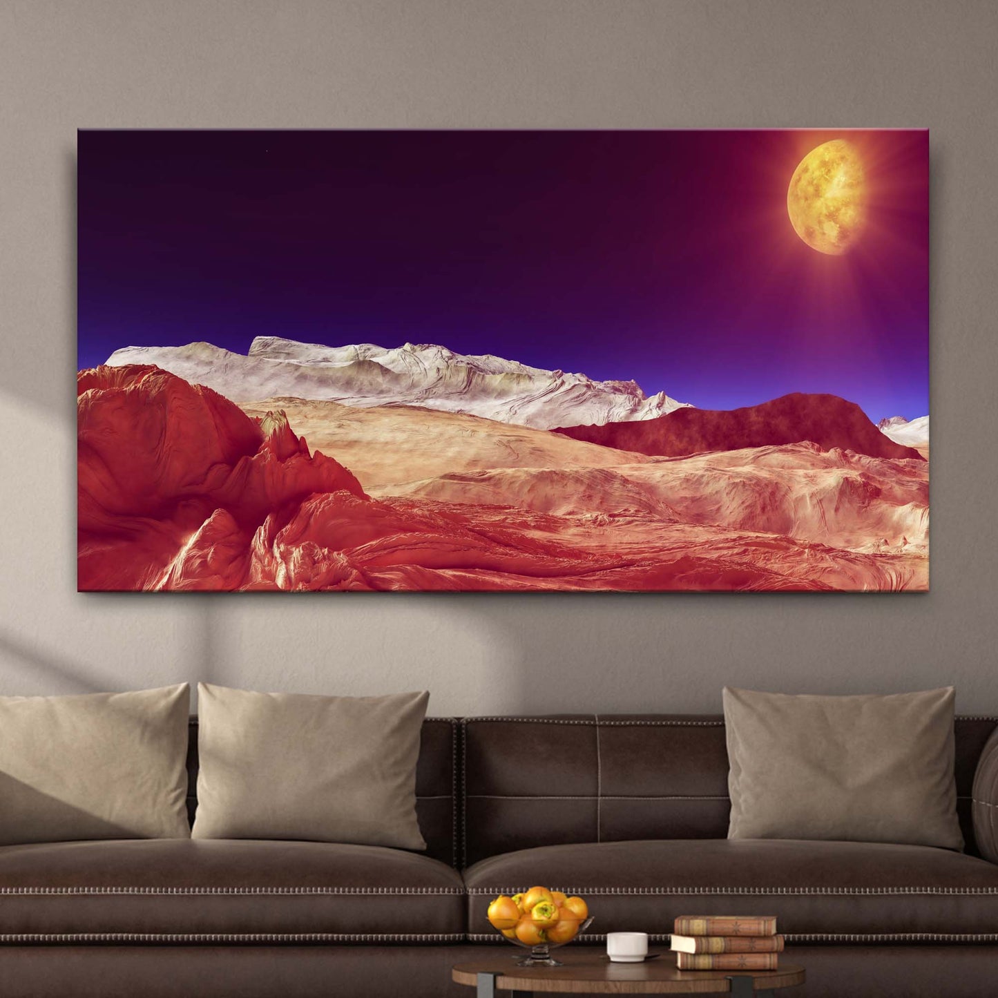 Mountain Astronomy Canvas Wall Art