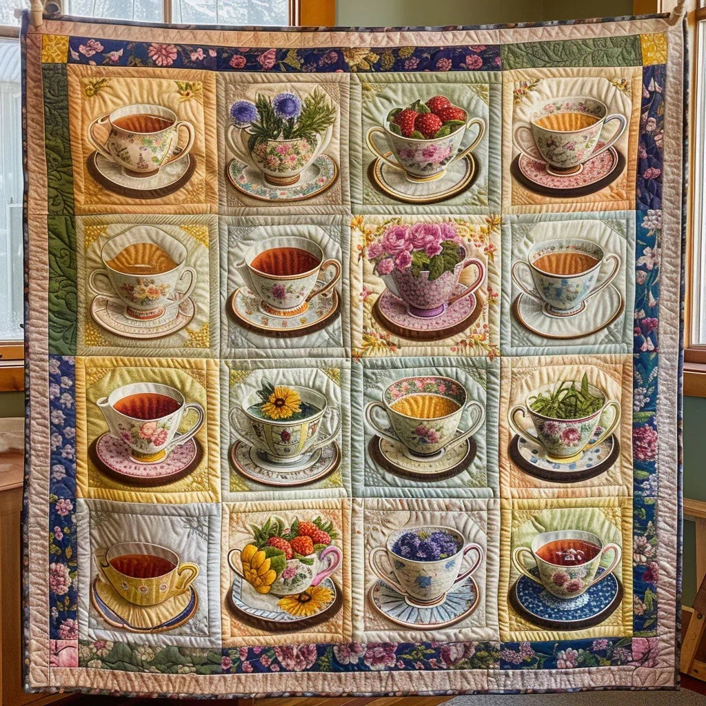 Tea Time Quilt Blanket