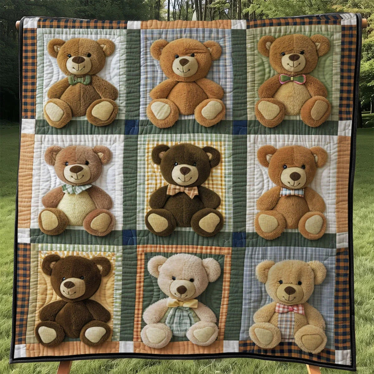 Teddy Friend Quilt Blanket