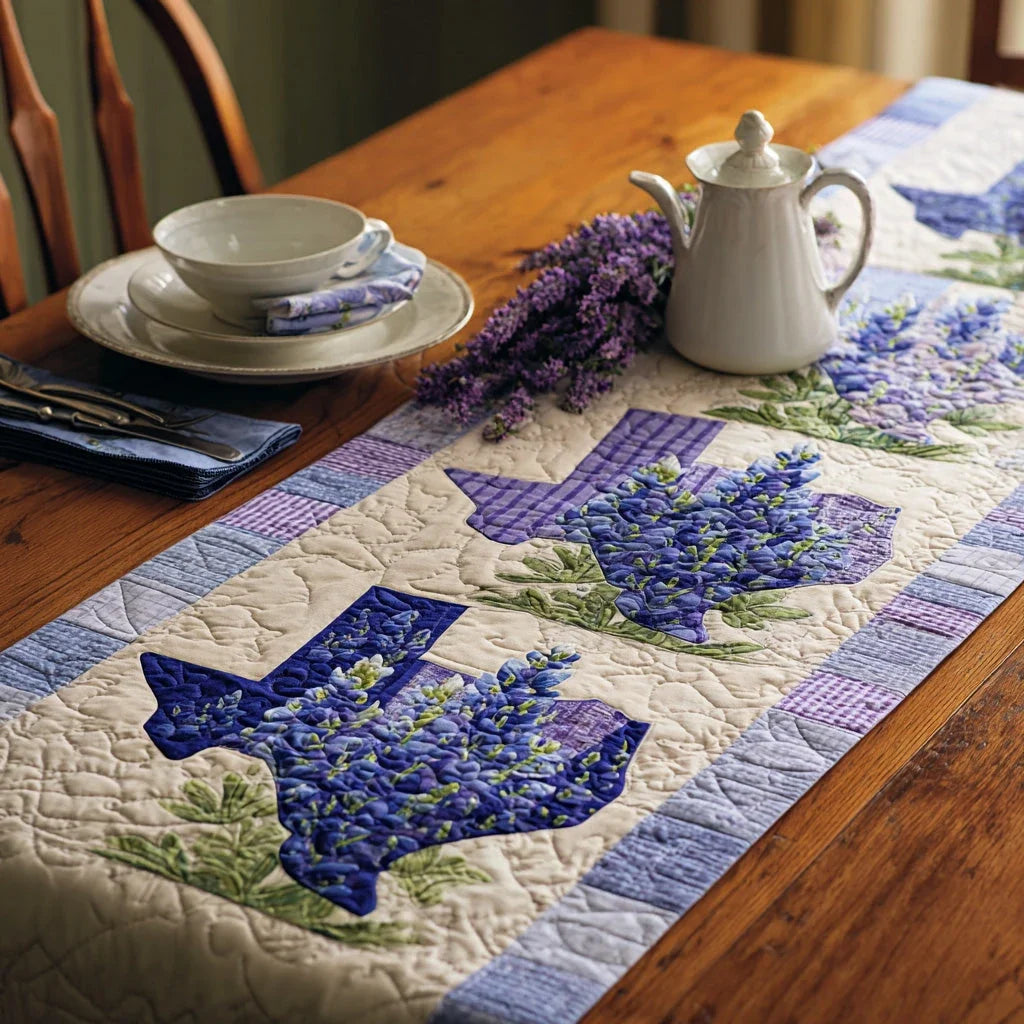 Texas Meadow Quilted Table Runner