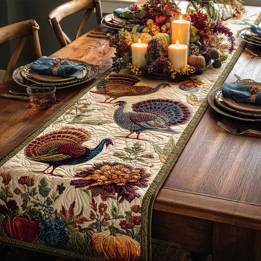 Thanksgiving Quilted Table Runner