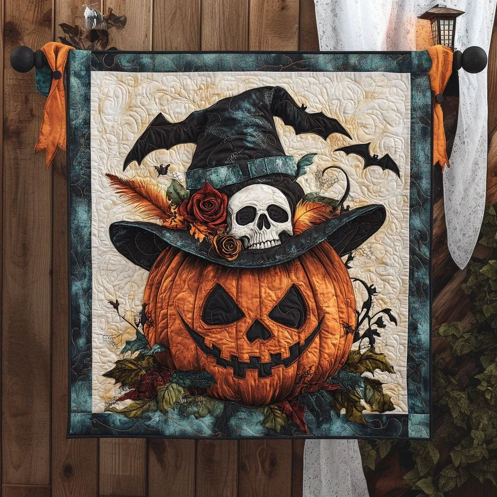 The Bewitched Grin Quilt Blanket