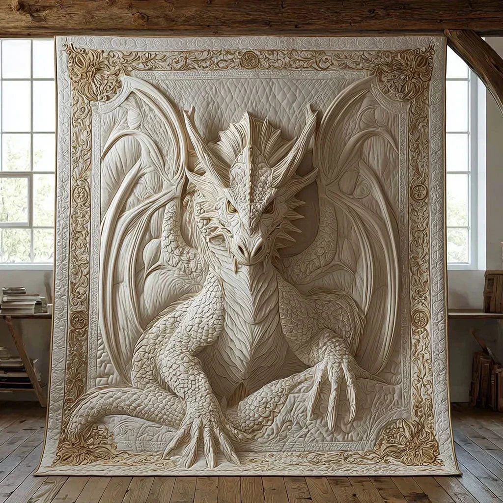 The Eternal Guardian Quilt Blanket