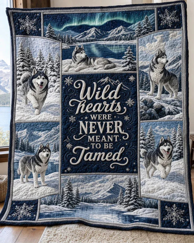 The Furry Boss Quilt Blanket - Quilted Blanket by Wild and Way