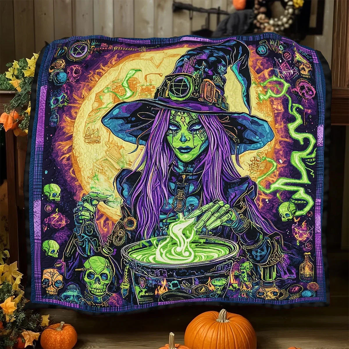 The Witch's Whisper Quilt Blanket