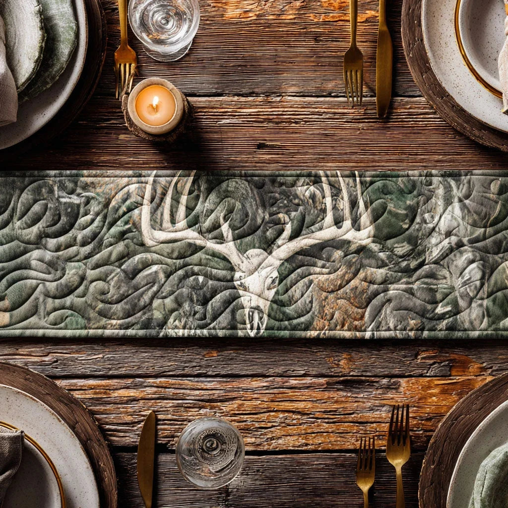 The Woodland Way Quilted Table Runner