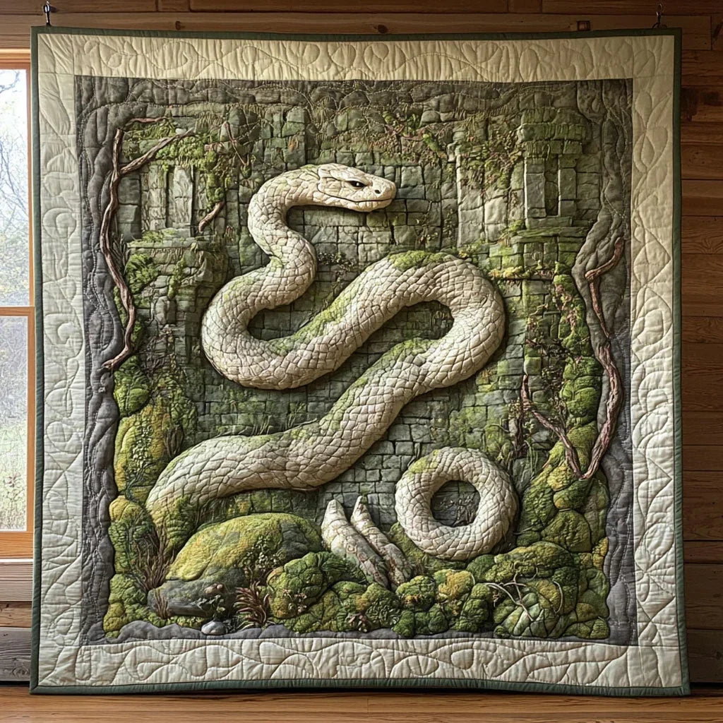 Timeless Ruin Snake Quilt Blanket