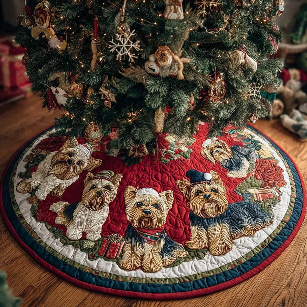 Tiny Blessings Christmas Quilted Tree Skirt