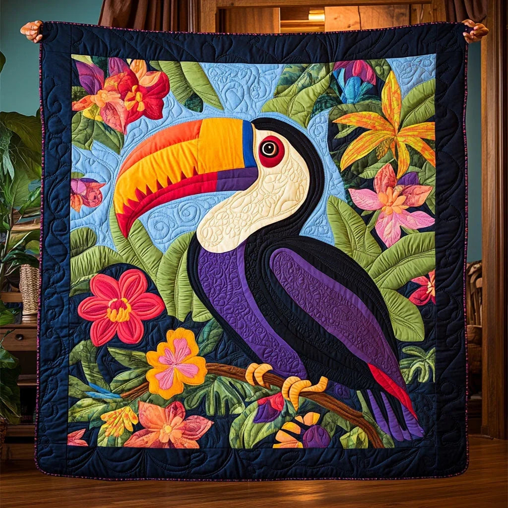 Toucan Quilt Blanket