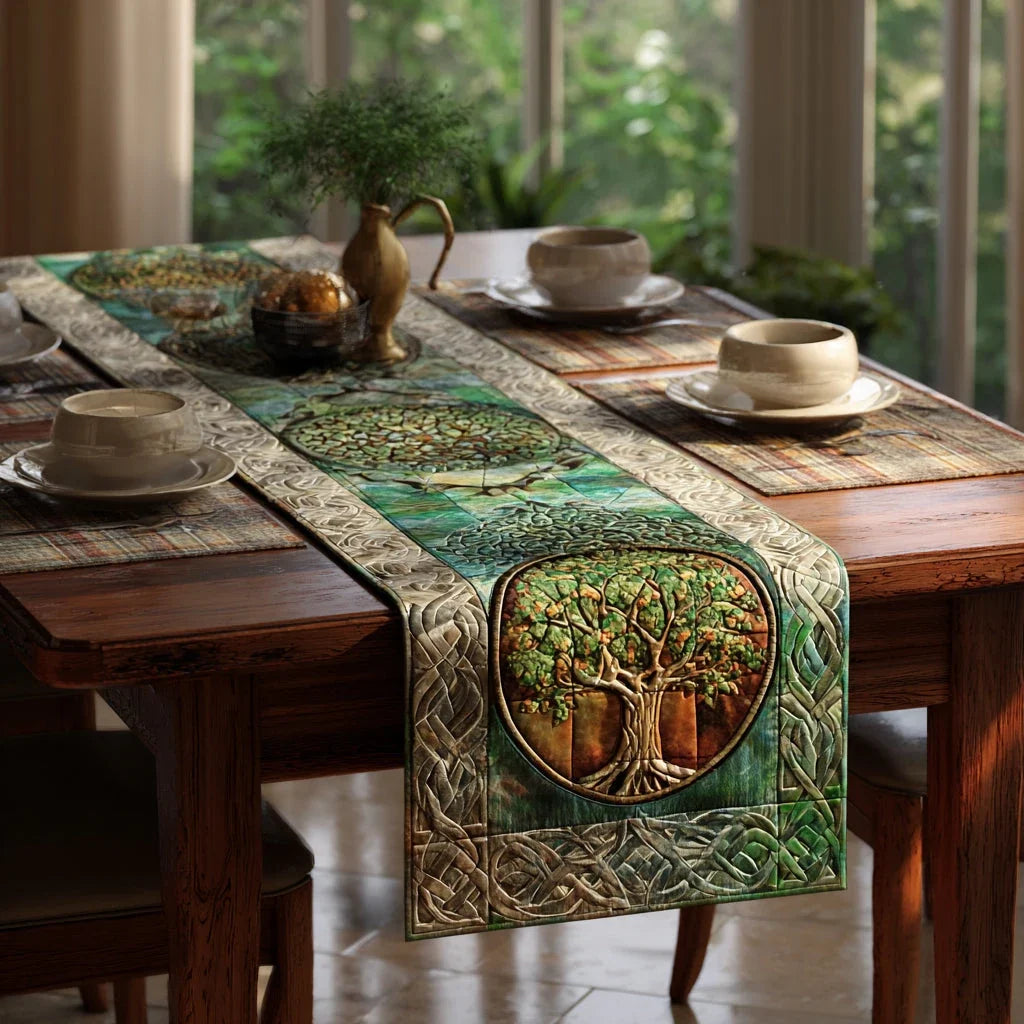 Tree Journey Quilted Table Runner