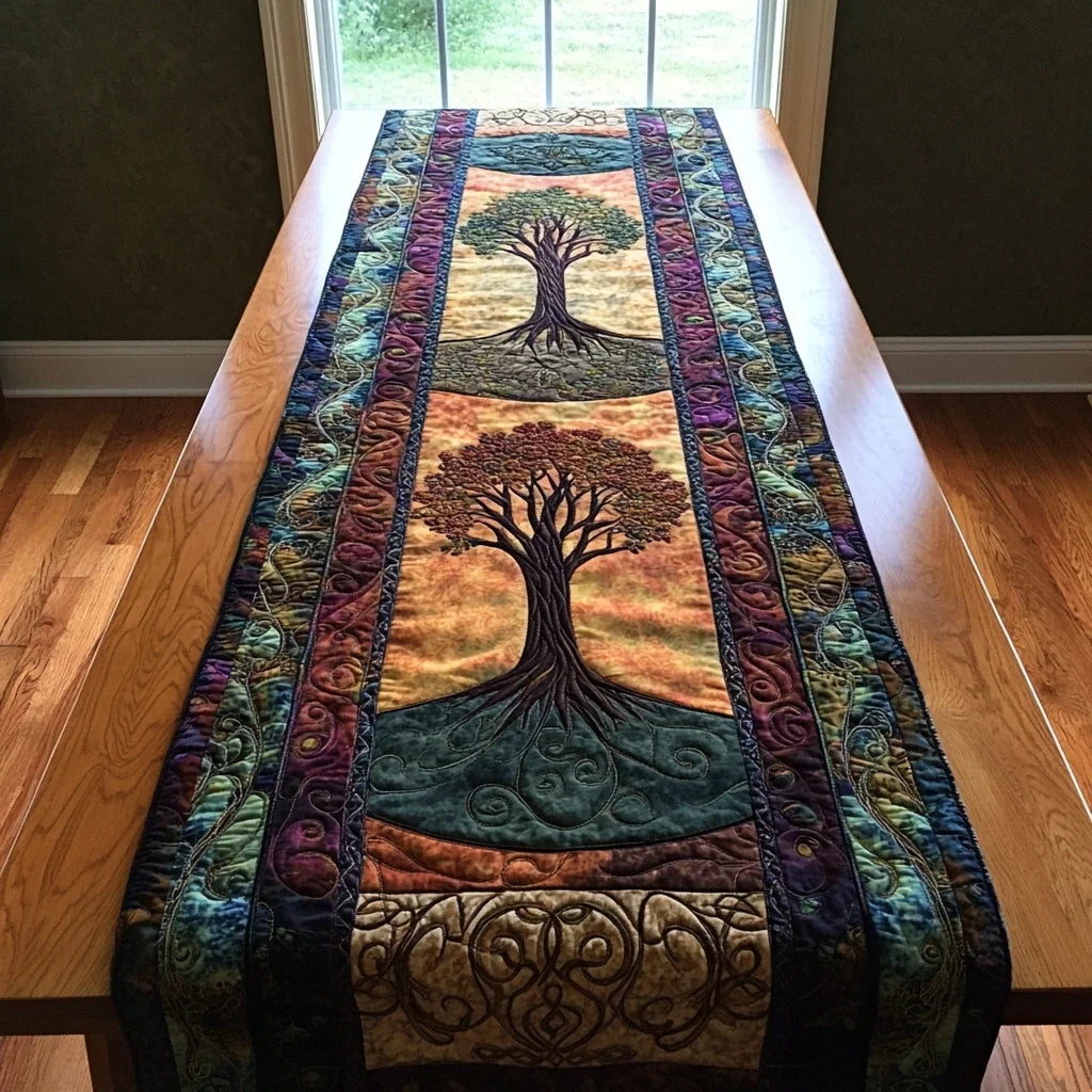 Tree Whispers Quilted Table Runner