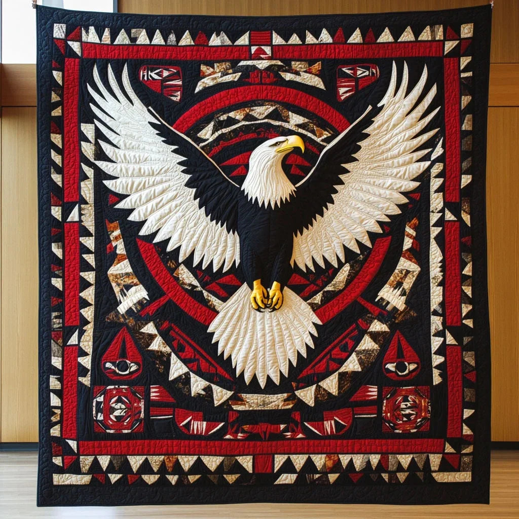 Tribal Eagle Quilt Blanket