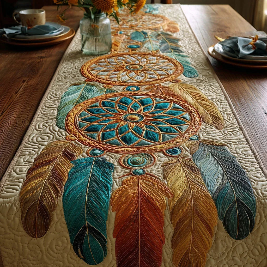 Tribal Echo Quilted Table Runner