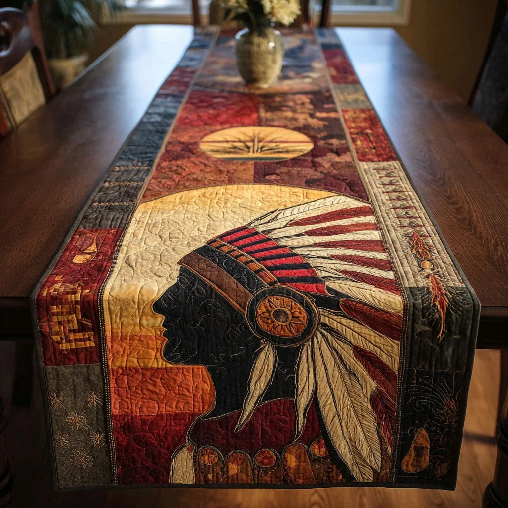 Tribal Roots Quilted Table Runner