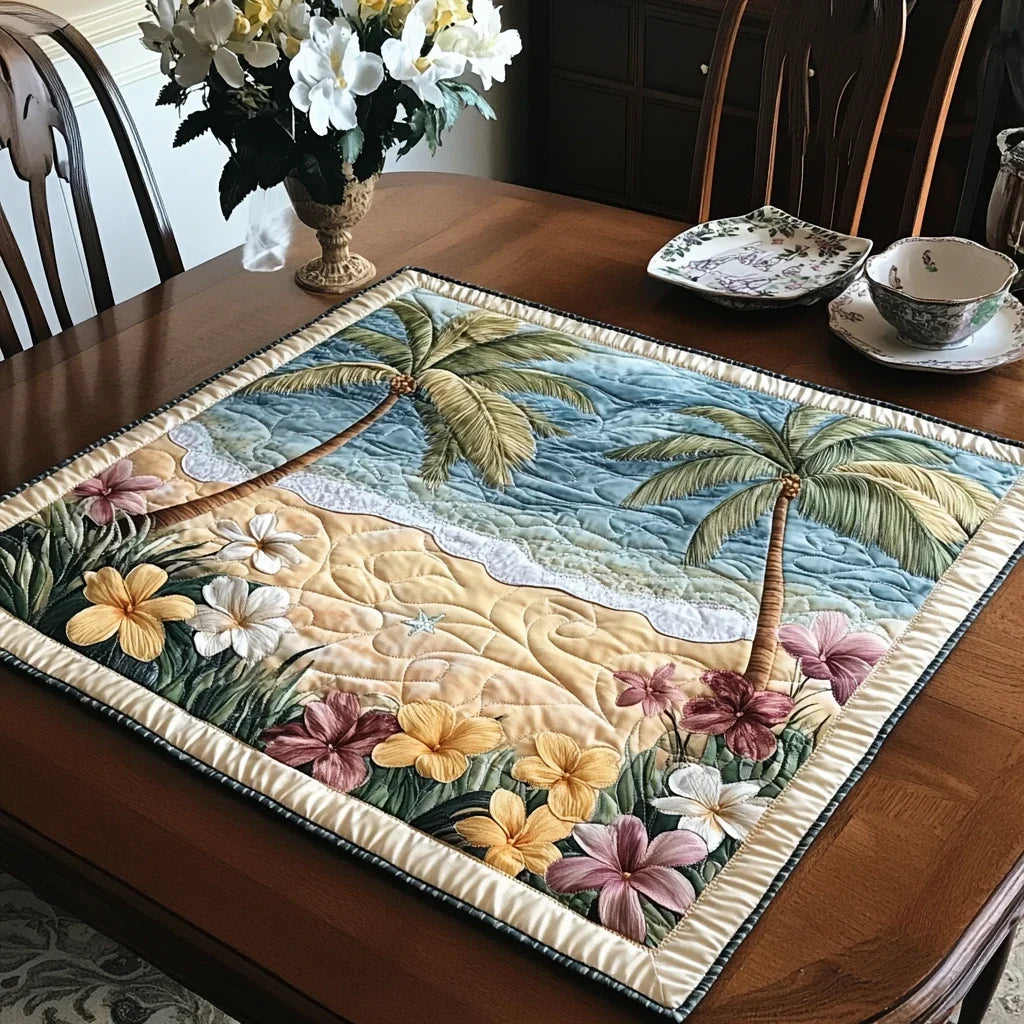 Tropical Breeze Quilted Table Topper