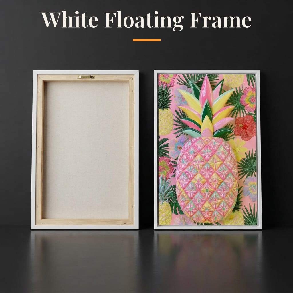 Tropical Solstice Island Pineapple Canvas Wall Art