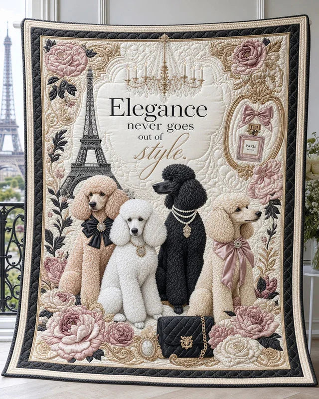 True Elegance Quilt Blanket - Quilted Blanket by Wild and Way