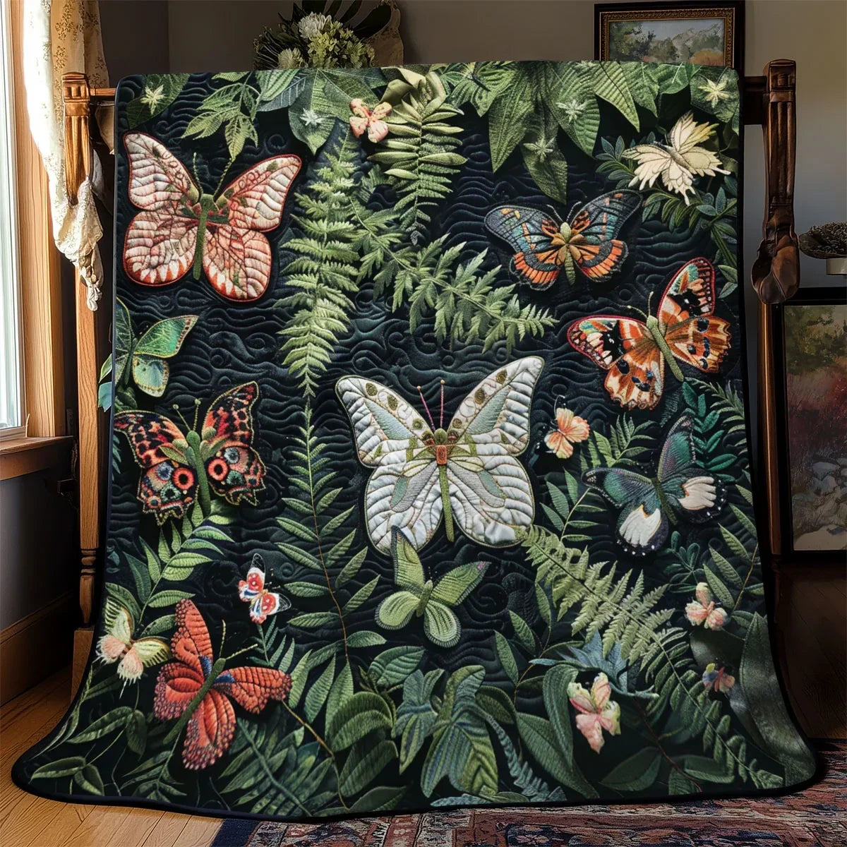 Tulip Butterfly Quilt Blanket