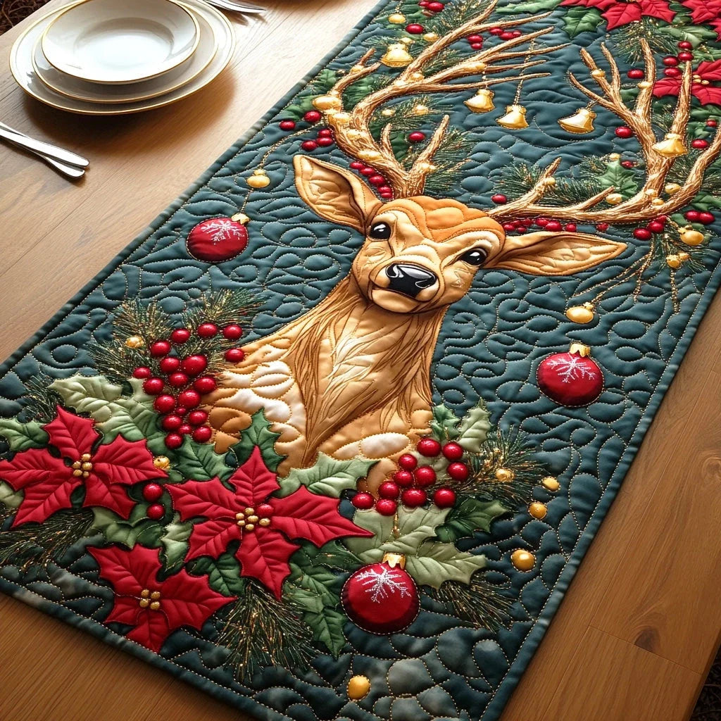 Twilight Herd Quilted Table Runner