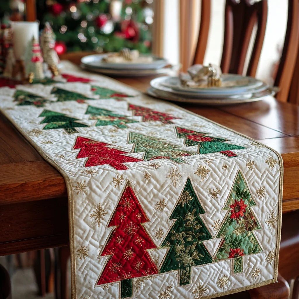 Twilight Trees Quilted Table Runner