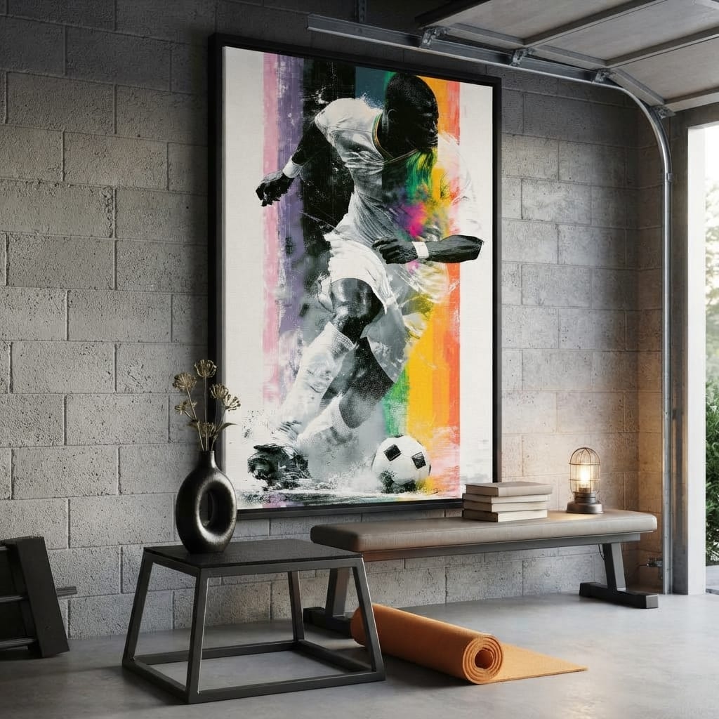 Victory Through The Vibrant Pitch Canvas Wall Art