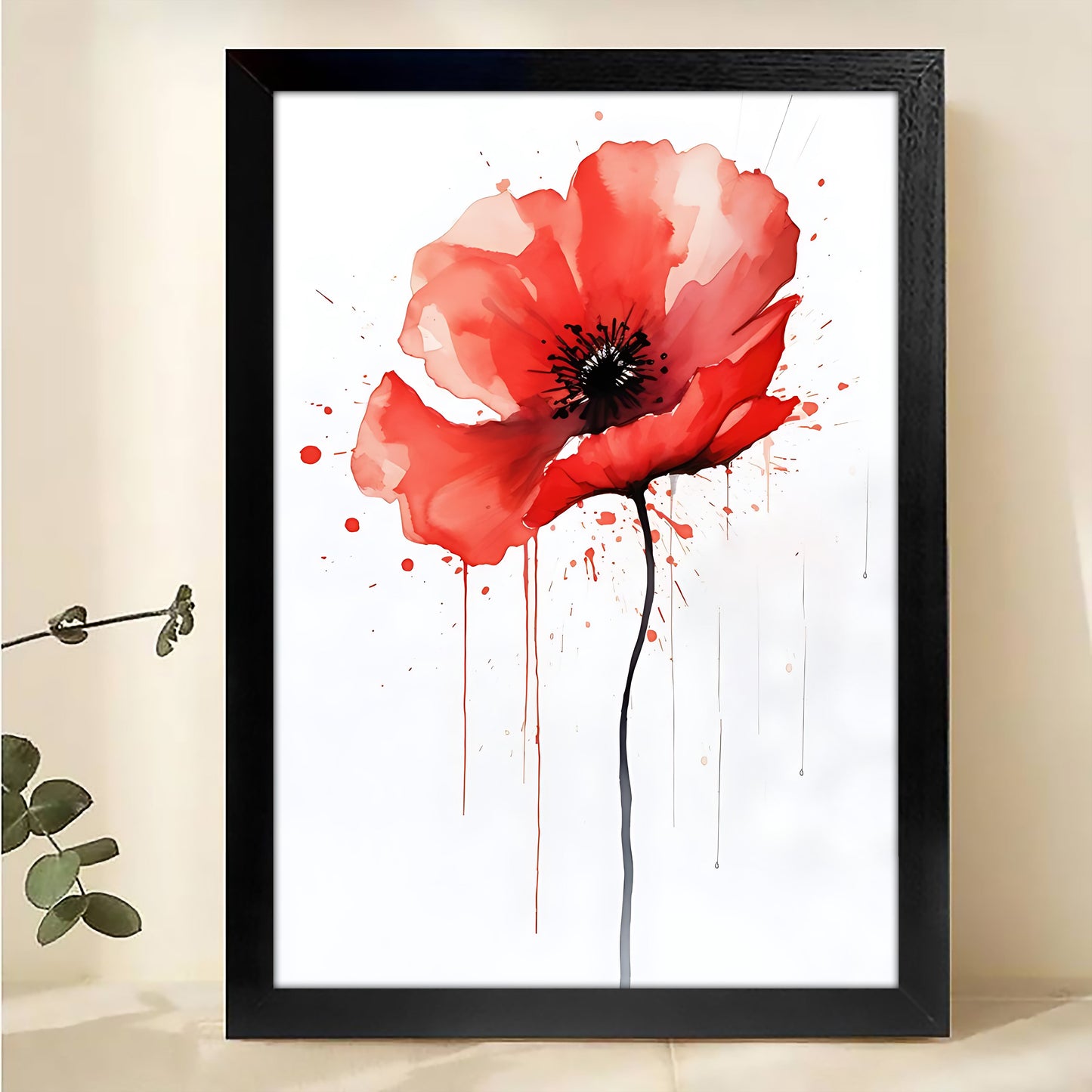 W216 Natural Wood Canvas – Abstract Art | Perfect for Living Room & Office