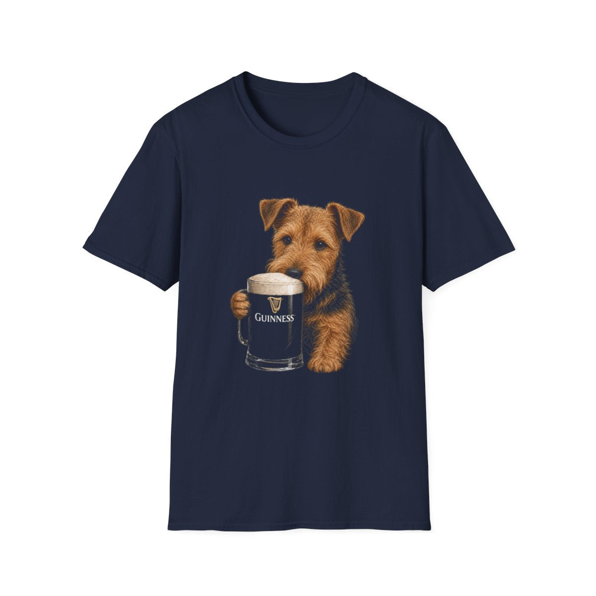 Welsh Terrier With A Pint Tee